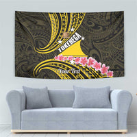 Personalised Tokelau Tokehega Day Tapestry Tokelauan Tatau Black Color LT14 - Polynesian Pride