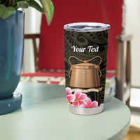 Personalised Tokelau Tokehega Day Tumbler Cup Tokelauan Tatau Black Color LT14 - Polynesian Pride
