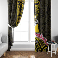 Personalised Tokelau Tokehega Day Window Curtain Tokelauan Tatau Black Color LT14 - Polynesian Pride
