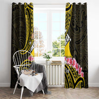 Personalised Tokelau Tokehega Day Window Curtain Tokelauan Tatau Black Color LT14 - Polynesian Pride