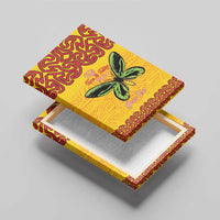 Personalised Tufi Tapa and Tattoo Festival Canvas Wall Art PNG Oro Butterfly Tapa Pattern LT14 - Polynesian Pride