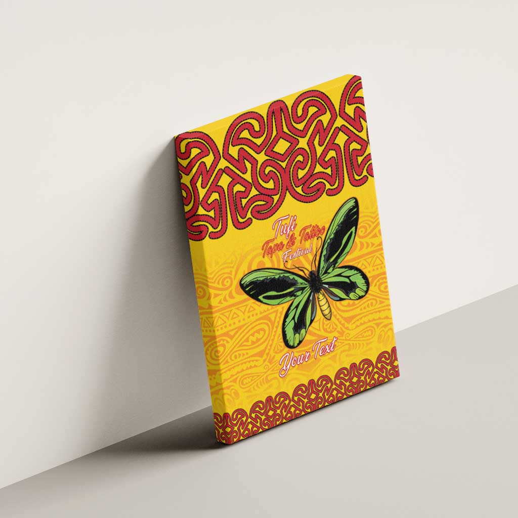 Personalised Tufi Tapa and Tattoo Festival Canvas Wall Art PNG Oro Butterfly Tapa Pattern LT14 - Polynesian Pride