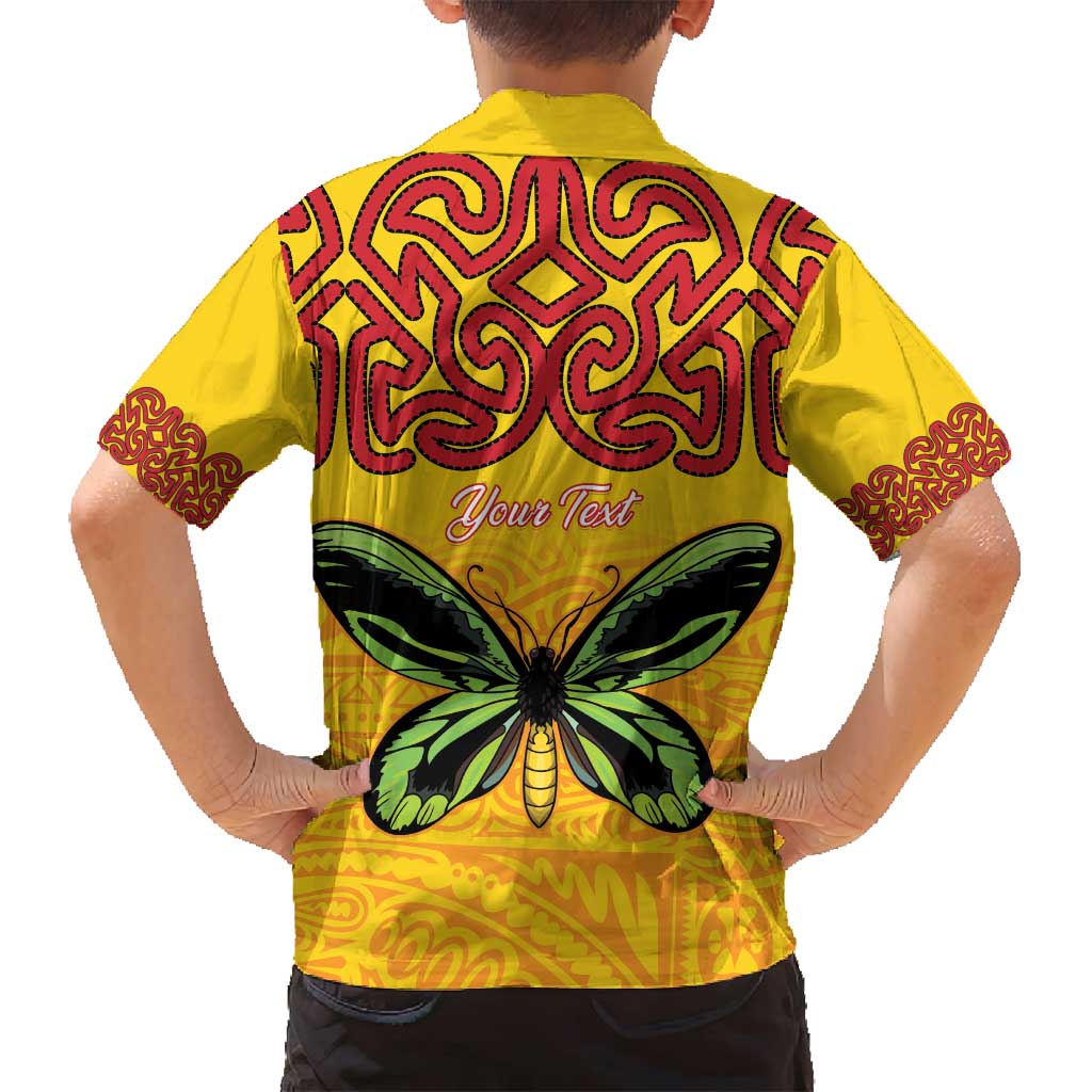 Personalised Tufi Tapa and Tattoo Festival Family Matching Summer Maxi Dress and Hawaiian Shirt PNG Oro Butterfly Tapa Pattern LT14 - Polynesian Pride