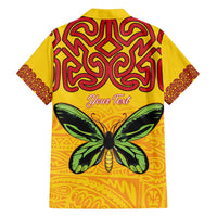 Personalised Tufi Tapa and Tattoo Festival Family Matching Summer Maxi Dress and Hawaiian Shirt PNG Oro Butterfly Tapa Pattern LT14 - Polynesian Pride