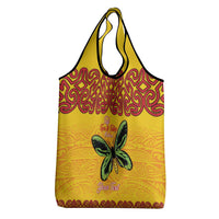 Personalised Tufi Tapa and Tattoo Festival Grocery Bag PNG Oro Butterfly Tapa Pattern LT14 - Polynesian Pride