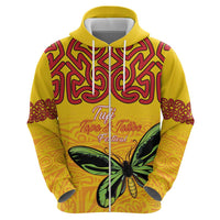 Personalised Tufi Tapa and Tattoo Festival Hoodie PNG Oro Butterfly Tapa Pattern LT14 - Polynesian Pride