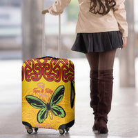 Personalised Tufi Tapa and Tattoo Festival Luggage Cover PNG Oro Butterfly Tapa Pattern LT14 - Polynesian Pride