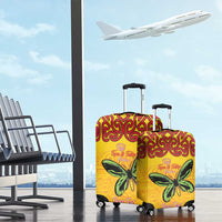 Personalised Tufi Tapa and Tattoo Festival Luggage Cover PNG Oro Butterfly Tapa Pattern LT14 - Polynesian Pride