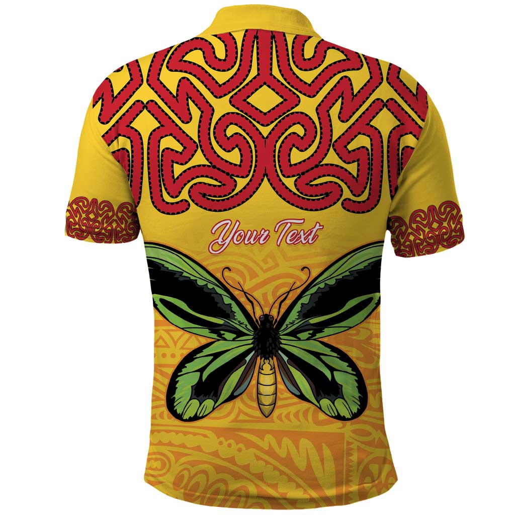 Personalised Tufi Tapa and Tattoo Festival Polo Shirt PNG Oro Butterfly Tapa Pattern LT14 - Polynesian Pride
