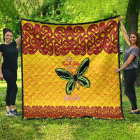 Personalised Tufi Tapa and Tattoo Festival Quilt PNG Oro Butterfly Tapa Pattern LT14 - Polynesian Pride