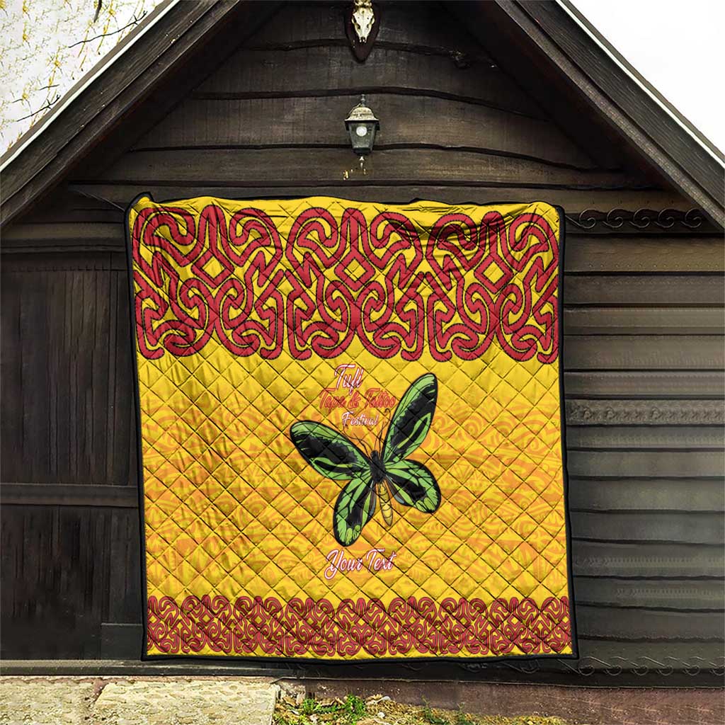 Personalised Tufi Tapa and Tattoo Festival Quilt PNG Oro Butterfly Tapa Pattern LT14 - Polynesian Pride