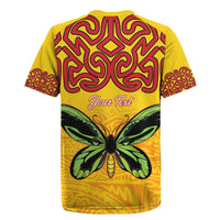 Personalised Tufi Tapa and Tattoo Festival Rugby Jersey PNG Oro Butterfly Tapa Pattern LT14 - Polynesian Pride