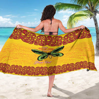 Personalised Tufi Tapa and Tattoo Festival Sarong PNG Oro Butterfly Tapa Pattern LT14 - Polynesian Pride