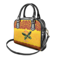 Personalised Tufi Tapa and Tattoo Festival Shoulder Handbag PNG Oro Butterfly Tapa Pattern LT14 - Polynesian Pride