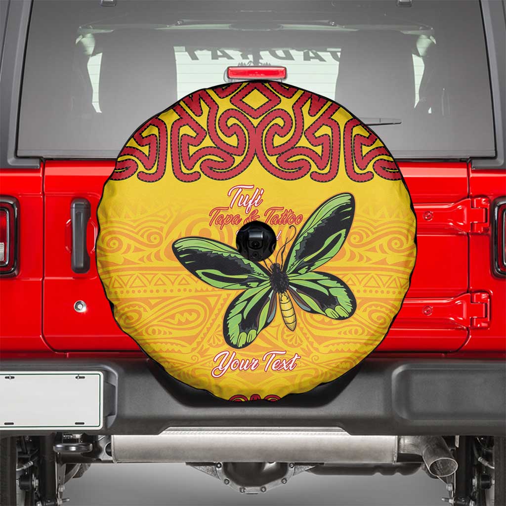 Personalised Tufi Tapa and Tattoo Festival Spare Tire Cover PNG Oro Butterfly Tapa Pattern LT14 - Polynesian Pride