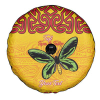 Personalised Tufi Tapa and Tattoo Festival Spare Tire Cover PNG Oro Butterfly Tapa Pattern LT14 - Polynesian Pride