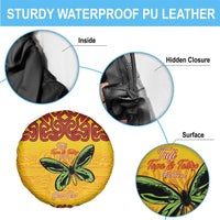 Personalised Tufi Tapa and Tattoo Festival Spare Tire Cover PNG Oro Butterfly Tapa Pattern LT14 - Polynesian Pride