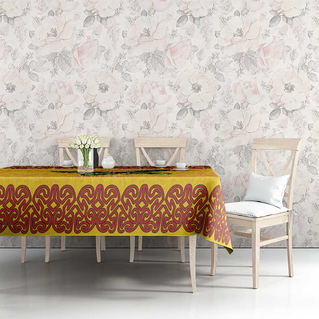 Personalised Tufi Tapa and Tattoo Festival Tablecloth PNG Oro Butterfly Tapa Pattern - Polynesian Pride