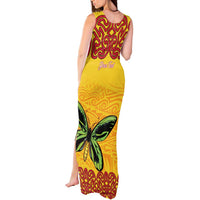 Personalised Tufi Tapa and Tattoo Festival Tank Maxi Dress PNG Oro Butterfly Tapa Pattern LT14 - Polynesian Pride