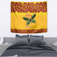 Personalised Tufi Tapa and Tattoo Festival Tapestry PNG Oro Butterfly Tapa Pattern LT14 - Polynesian Pride