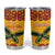 Personalised Tufi Tapa and Tattoo Festival Tumbler Cup PNG Oro Butterfly Tapa Pattern - Polynesian Pride