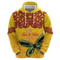 Personalised Tufi Tapa and Tattoo Festival Zip Hoodie PNG Oro Butterfly Tapa Pattern LT14 - Polynesian Pride