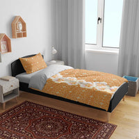 Personalised Tufi Tapa and Tattoo Festival Bedding Set Oro Tapa Cloth With Plumeria LT14 - Polynesian Pride