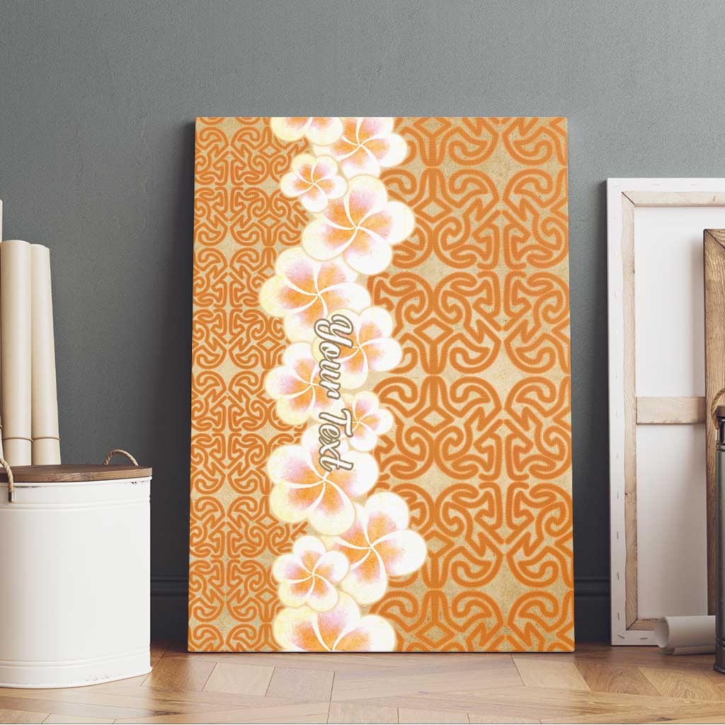 Personalised Tufi Tapa and Tattoo Festival Canvas Wall Art Oro Tapa Cloth With Plumeria LT14 - Polynesian Pride