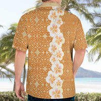 Personalised Tufi Tapa and Tattoo Festival Hawaiian Shirt Oro Tapa Cloth With Plumeria LT14 - Polynesian Pride
