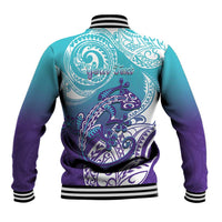 Personalised New Zealand Suicide Prevention Month Baseball Jacket You Matter NZ Fern With Maori Koru Lizard LT14 - Polynesian Pride