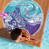 Personalised New Zealand Suicide Prevention Month Beach Blanket You Matter NZ Fern With Maori Koru Lizard LT14 - Polynesian Pride