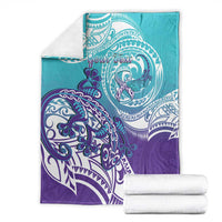 Personalised New Zealand Suicide Prevention Month Blanket You Matter NZ Fern With Maori Koru Lizard LT14 - Polynesian Pride