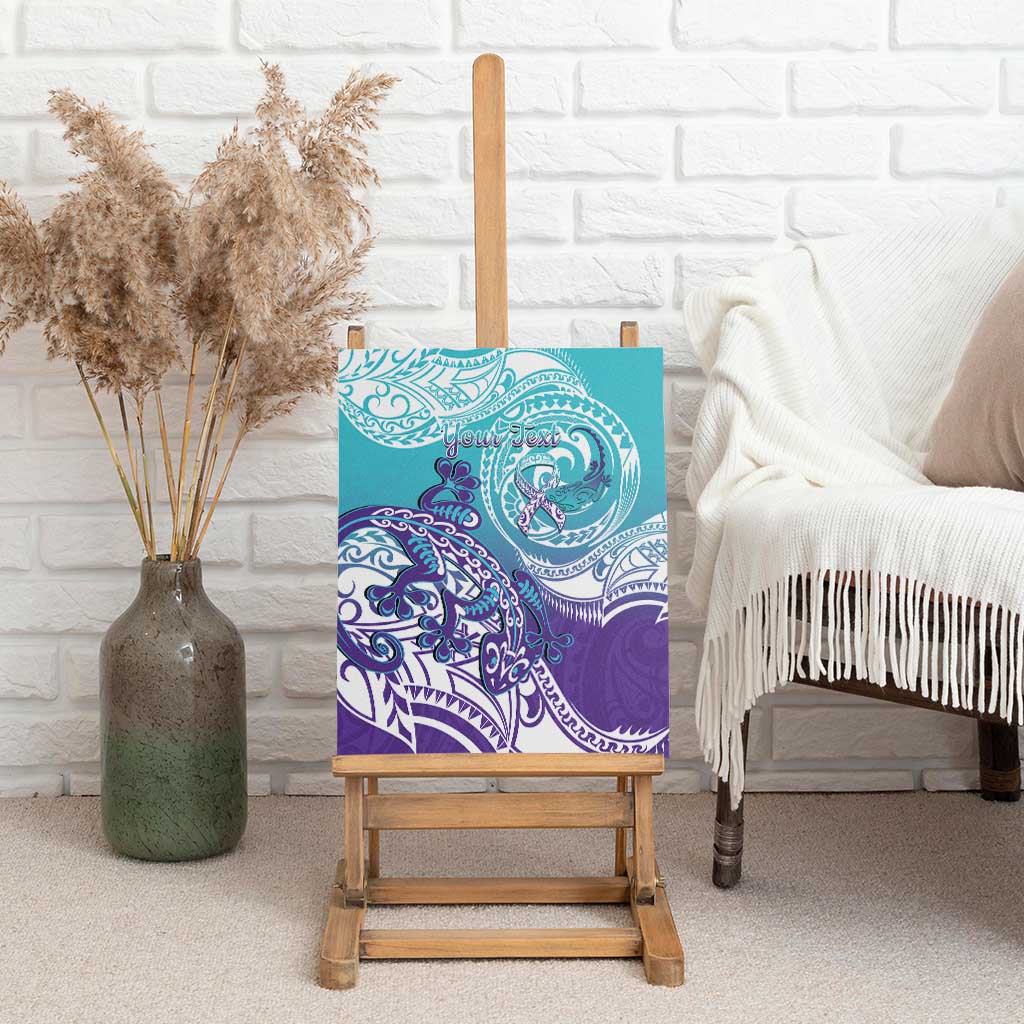 Personalised New Zealand Suicide Prevention Month Canvas Wall Art You Matter NZ Fern With Maori Koru Lizard LT14 - Polynesian Pride