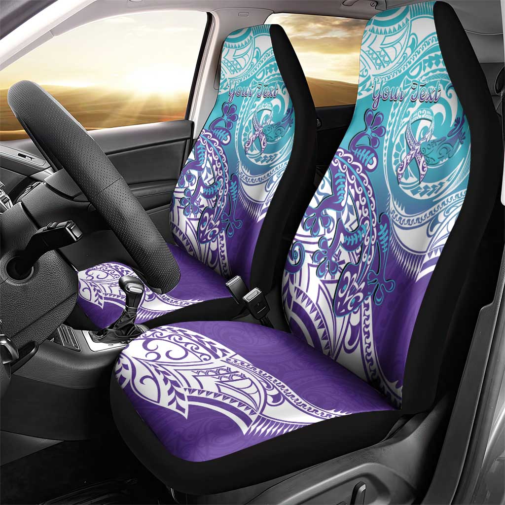 Personalised New Zealand Suicide Prevention Month Car Seat Cover You Matter NZ Fern With Maori Koru Lizard LT14 - Polynesian Pride