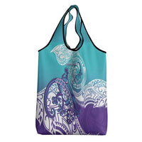 Personalised New Zealand Suicide Prevention Month Grocery Bag You Matter NZ Fern With Maori Koru Lizard LT14 - Polynesian Pride