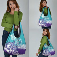 Personalised New Zealand Suicide Prevention Month Grocery Bag You Matter NZ Fern With Maori Koru Lizard LT14 - Polynesian Pride