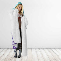 Personalised New Zealand Suicide Prevention Month Hooded Blanket You Matter NZ Fern With Maori Koru Lizard LT14 - Polynesian Pride
