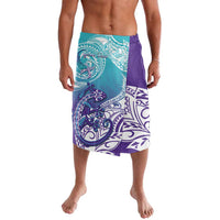 Personalised New Zealand Suicide Prevention Month Lavalava You Matter NZ Fern With Maori Koru Lizard LT14 Teal - Polynesian Pride