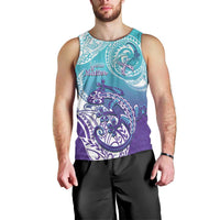 Personalised New Zealand Suicide Prevention Month Men Tank Top You Matter NZ Fern With Maori Koru Lizard LT14 - Polynesian Pride