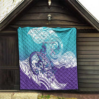 Personalised New Zealand Suicide Prevention Month Quilt You Matter NZ Fern With Maori Koru Lizard LT14 - Polynesian Pride
