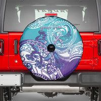 Personalised New Zealand Suicide Prevention Month Spare Tire Cover You Matter NZ Fern With Maori Koru Lizard LT14 - Polynesian Pride
