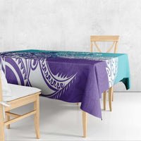 Personalised New Zealand Suicide Prevention Month Tablecloth You Matter NZ Fern With Maori Koru Lizard LT14 - Polynesian Pride