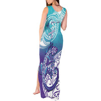 Personalised New Zealand Suicide Prevention Month Tank Maxi Dress You Matter NZ Fern With Maori Koru Lizard LT14 - Polynesian Pride