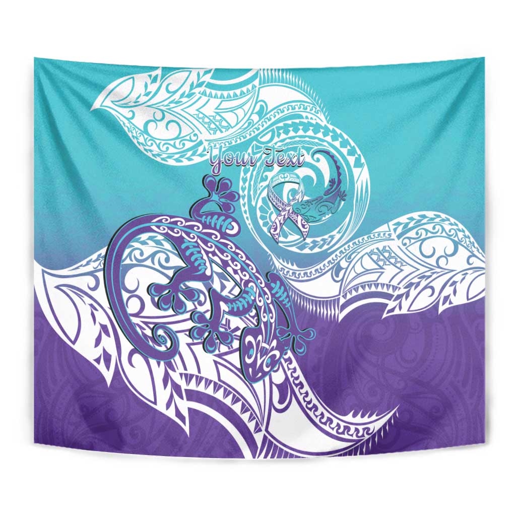 Personalised New Zealand Suicide Prevention Month Tapestry You Matter NZ Fern With Maori Koru Lizard LT14 - Polynesian Pride