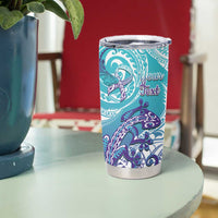 Personalised New Zealand Suicide Prevention Month Tumbler Cup You Matter NZ Fern With Maori Koru Lizard LT14 - Polynesian Pride