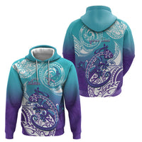 Personalised New Zealand Suicide Prevention Month Zip Hoodie You Matter NZ Fern With Maori Koru Lizard LT14 - Polynesian Pride