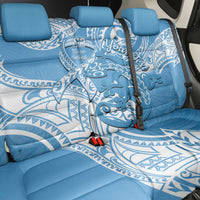 Personalised New Zealand Autism Awareness Back Car Seat Cover NZ Fern With Maori Koru Lizard LT14 - Polynesian Pride