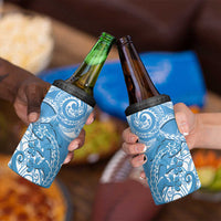 New Zealand Autism Awareness 4 in 1 Can Cooler Tumbler NZ Fern With Maori Koru Lizard LT14 - Polynesian Pride