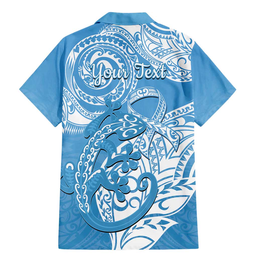 Personalised New Zealand Autism Awareness Family Matching Mermaid Dress and Hawaiian Shirt NZ Fern With Maori Koru Lizard LT14 - Polynesian Pride