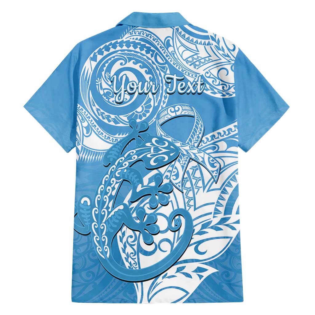 Personalised New Zealand Autism Awareness Family Matching Summer Maxi Dress and Hawaiian Shirt NZ Fern With Maori Koru Lizard LT14 - Polynesian Pride
